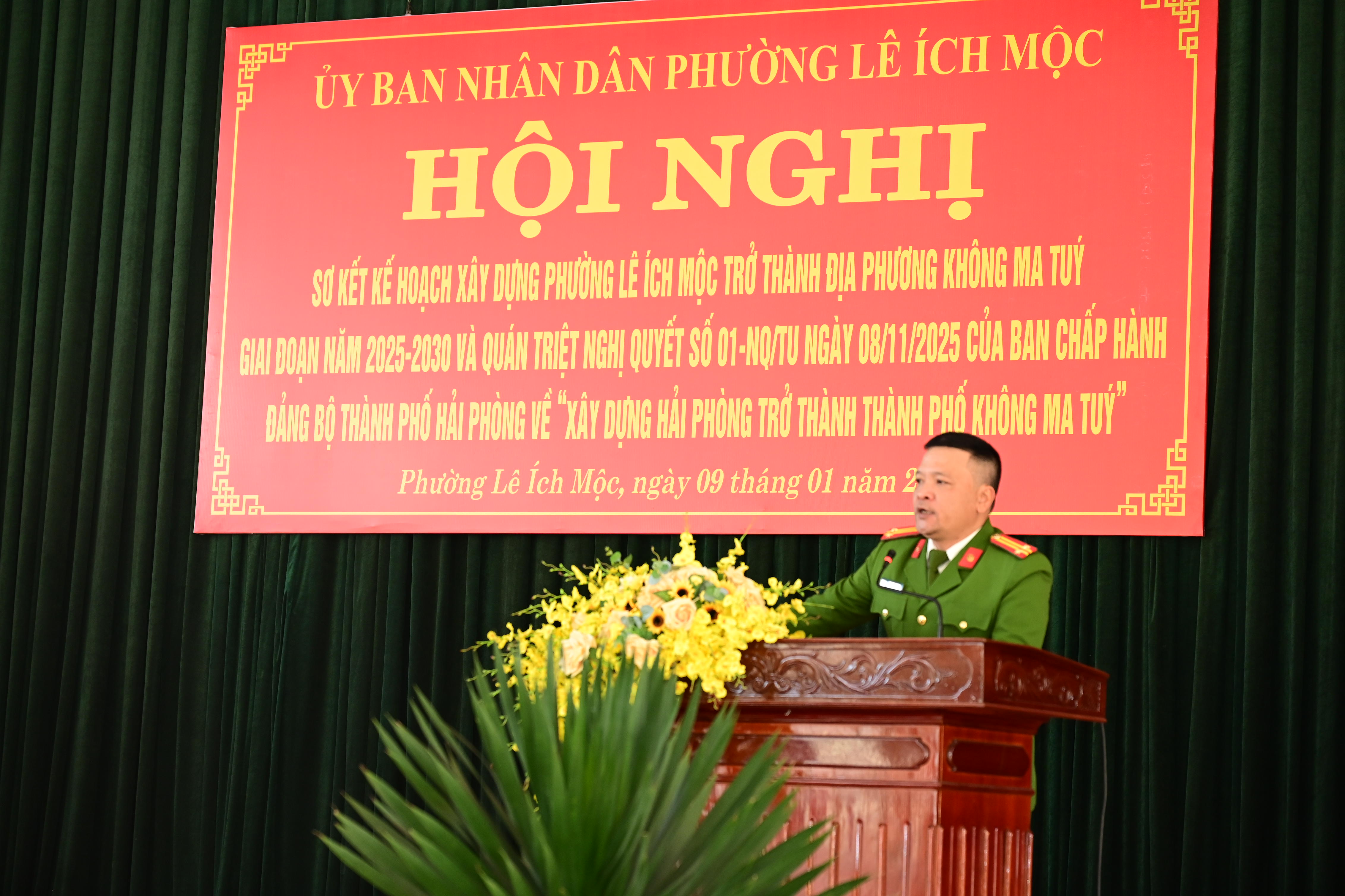 Phường Lê Ích Mộc sơ kết giai đoạn đầu xây dựng địa phương không ma túy